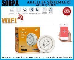 Fonri Wi-Fi Akıllı İç Sireni Mobil Bildirimli